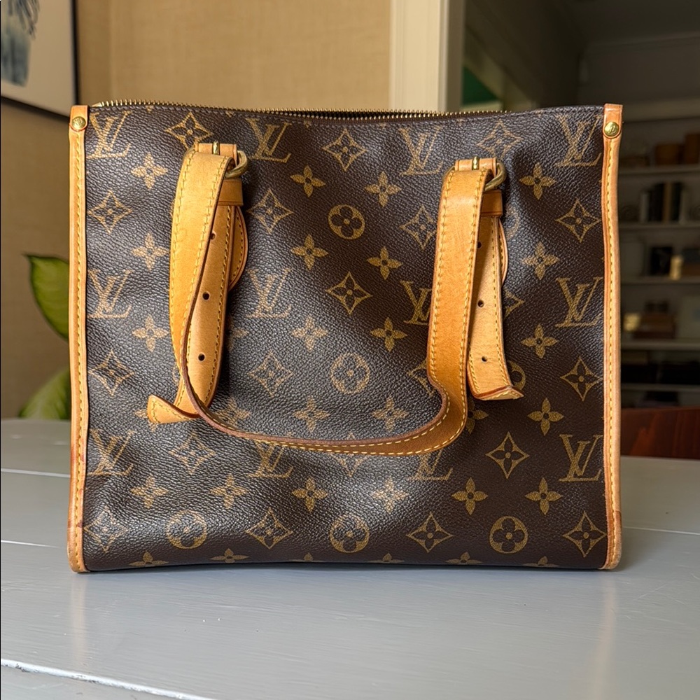 Louis Vuitton Brown and Tan Monogram Tote
